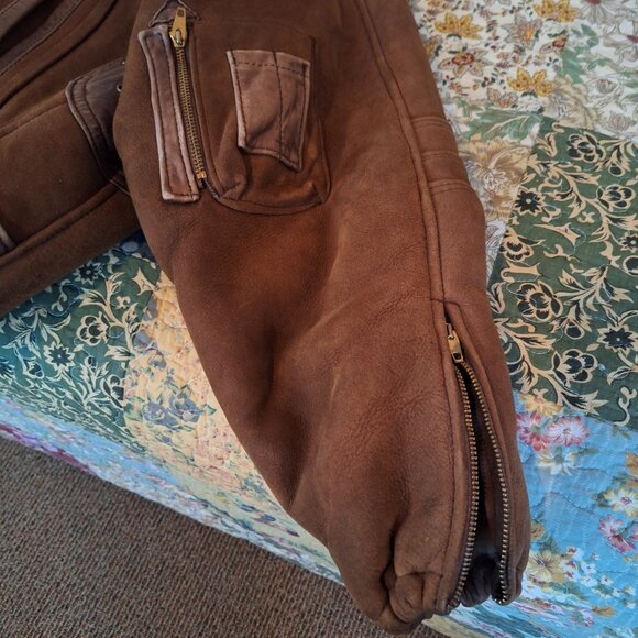 Vintage, Overland Sheepskin Bomber Jacket - Picture 11 of 11